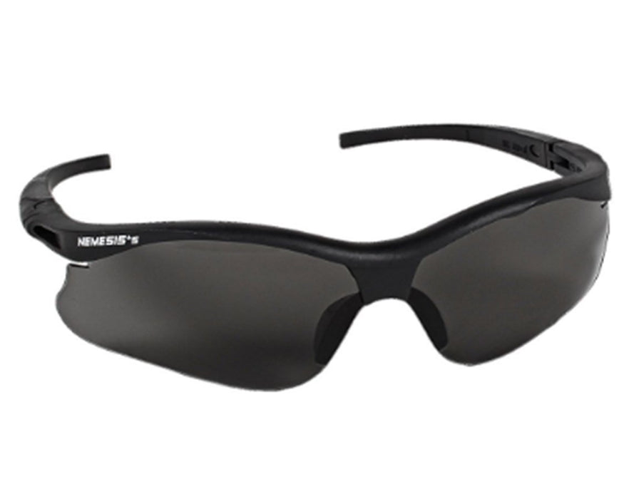 Jackson V30 Nemesis S Safety Eyewear - 12/Cs Smoke Hard Coat Lens, Black Frame with Black Tips