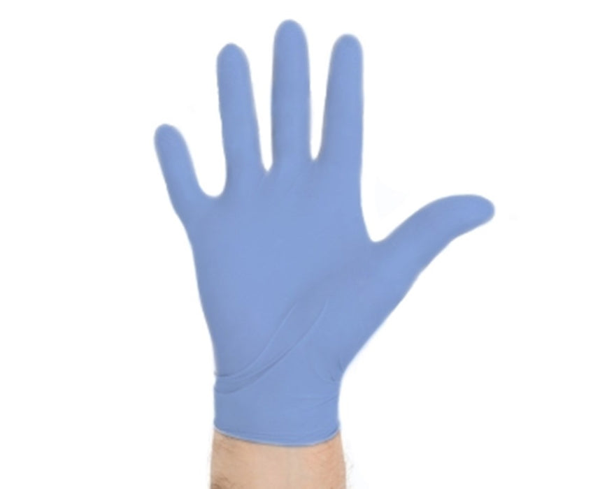 Aquasoft Blue Nitrile Exam Gloves X-Small - 3000/Case