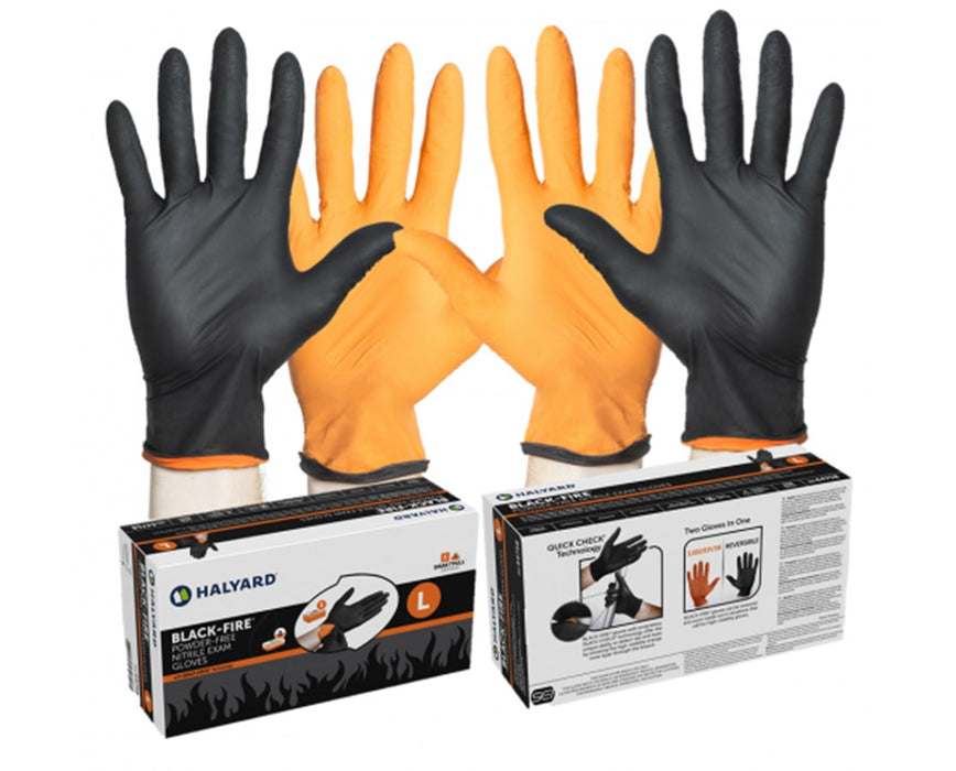 BLACK-FIRE Nitrile Exam Gloves X- Large (1500/Case)