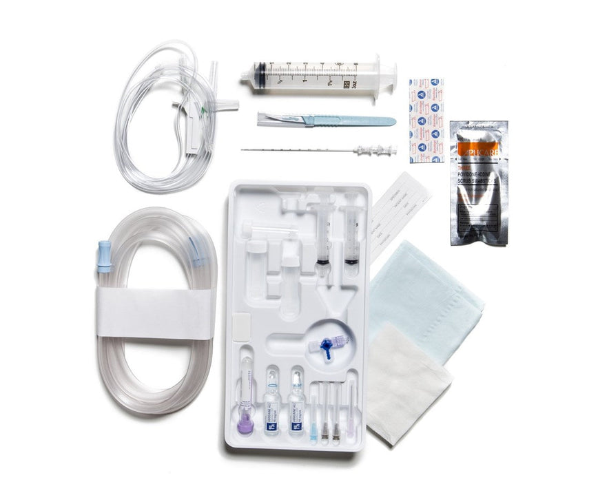 Disposable Paracentesis Tray, Sterile with 18G x 3¼" Caldwell Needle/Cannula - 4/cs