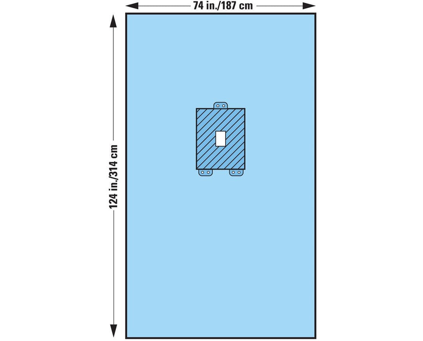 Pediatric Laparotomy Drape II, Sterile 74" x 124" (16/Case)