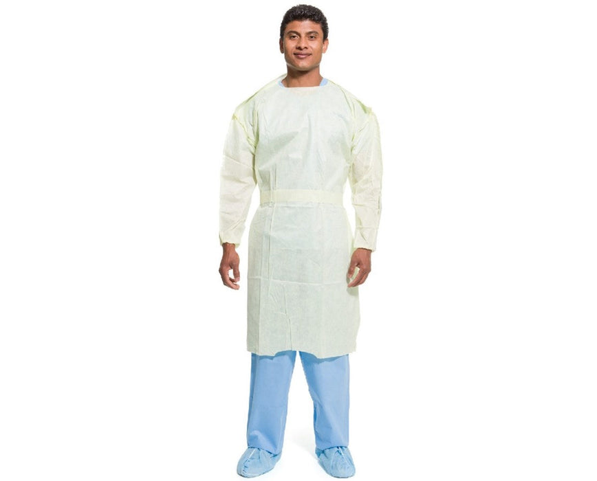 KC200 Isolation Gown, Yellow, Universal - 100/cs