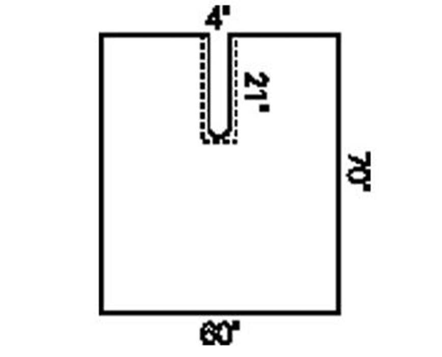 Impervious Split Drape With 4" x 20" Split (42/Case). Sterile