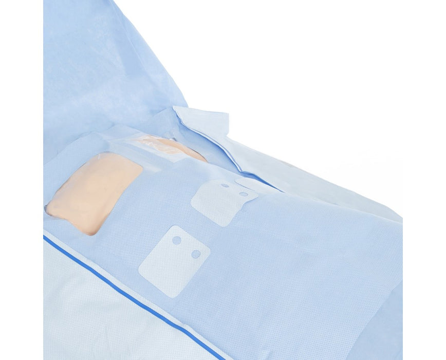 Pacemaker Drape, 87" x 135", Sterile - 11/cs