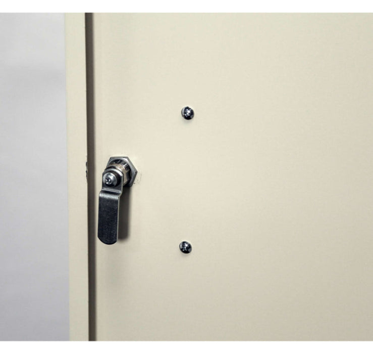 Single-Door Narcotics Cabinet w/ 3 Shelves & Key Lock