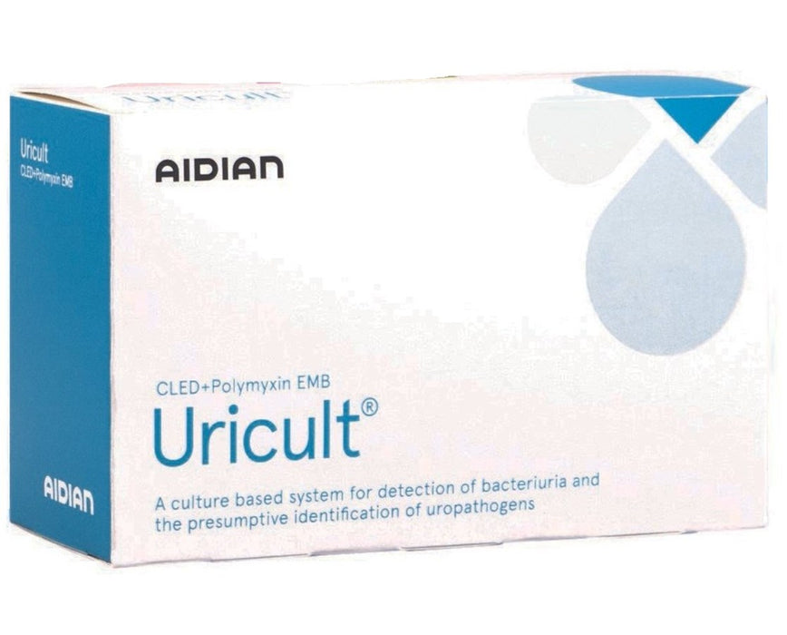 Uricult Urinary Tract Infection Test Kit - 10/Cs - CLED/Polymyxin/EMB