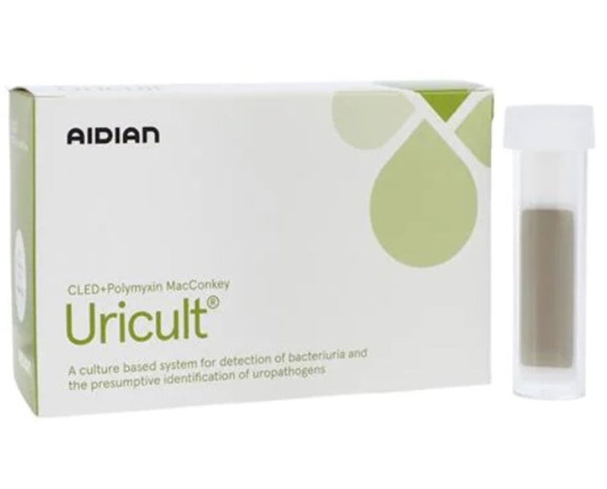 Uricult Urinary Tract Infection Test Kit - 10/Cs - CLED/Polymyxin/MacConkey