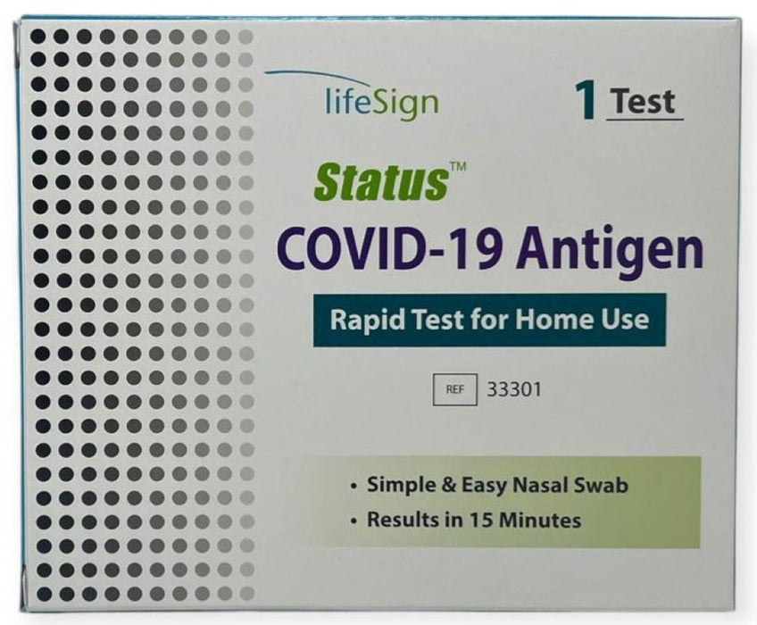 Status COVID-19 Antigen Rapid Test For Home Use. 1/Kt