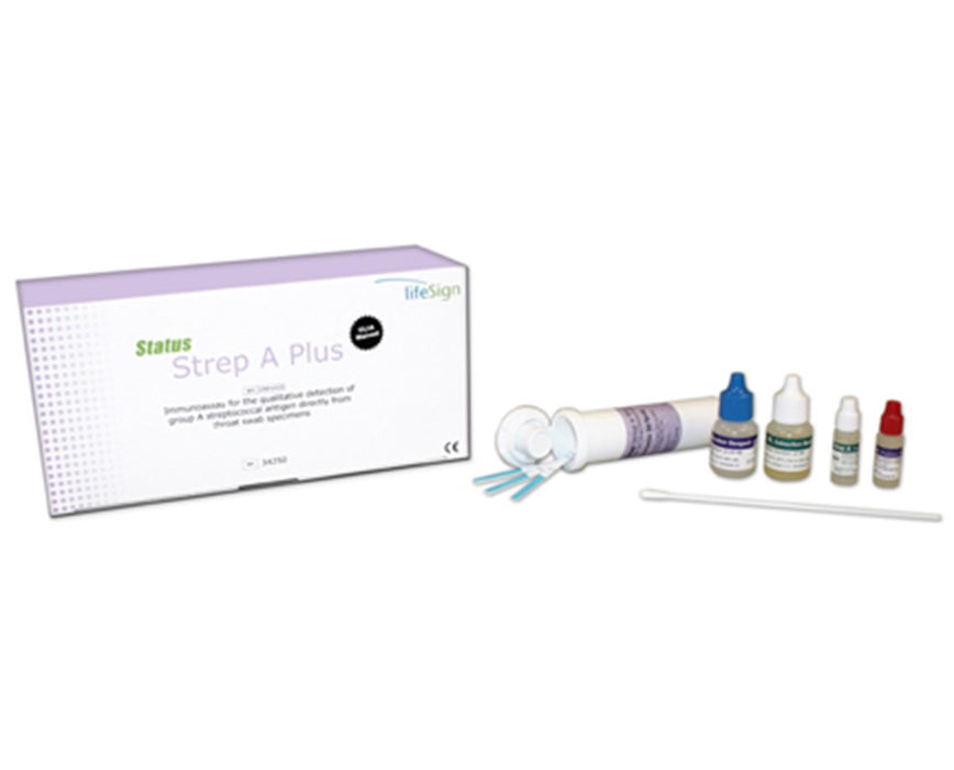 Status Strep A Strip Test Kit w/ Canisters, 50 Tests per Kit