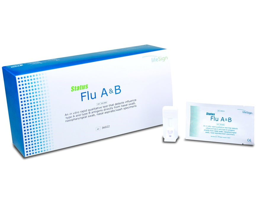Status Flu A & B Test Kit - 1 Kit (25 Tests)