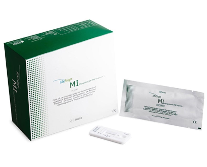 MI Myocardial Infarction Test Kit - 20/Cs - CK-MB, Myoglobin, Troponin I
