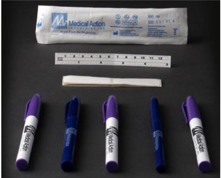 Marking System with Coated Ruler, 100/cs - Sterile