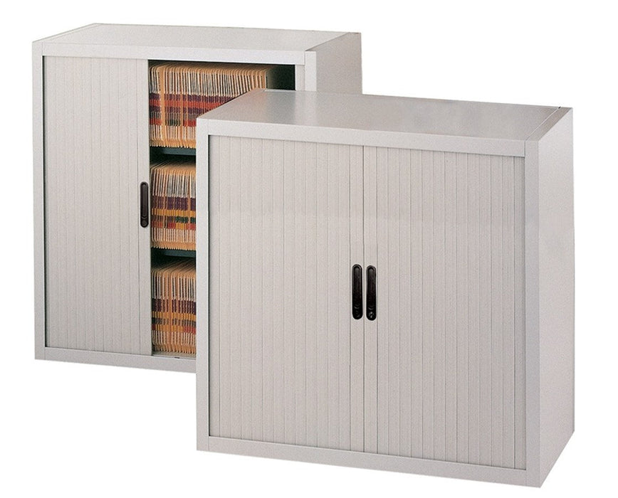 File Harbor Unit with Horizontal Retractable Door - 3 Tier 36" Wide Keyed-Alike