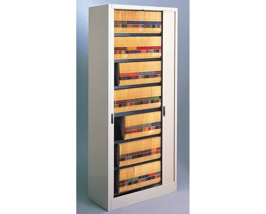 File Harbor Unit w/ Horizontal Retractable Door - 7 Tier 36" Wide Keyed-Alike (no reference shelf)