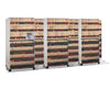 4-Post Kwik-Track Bi-Slider Filing 7 Units. 4/3, Legal, 7 Tiers, 36