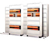 Flip-n-File Cabinets on Kwik-Track. Bi-Slider, 5 Units. 3/2 6 Openings Standard