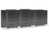Lateral Files on Kwik-Track. 5 Drawers, Tri-Slider, 10 Units. 4/3/3, 36