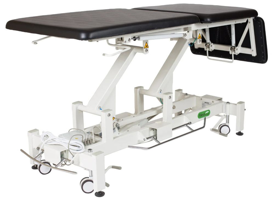 Power Hi-Lo Treatment Table w/ Adjustable Back / Headrest & Casters