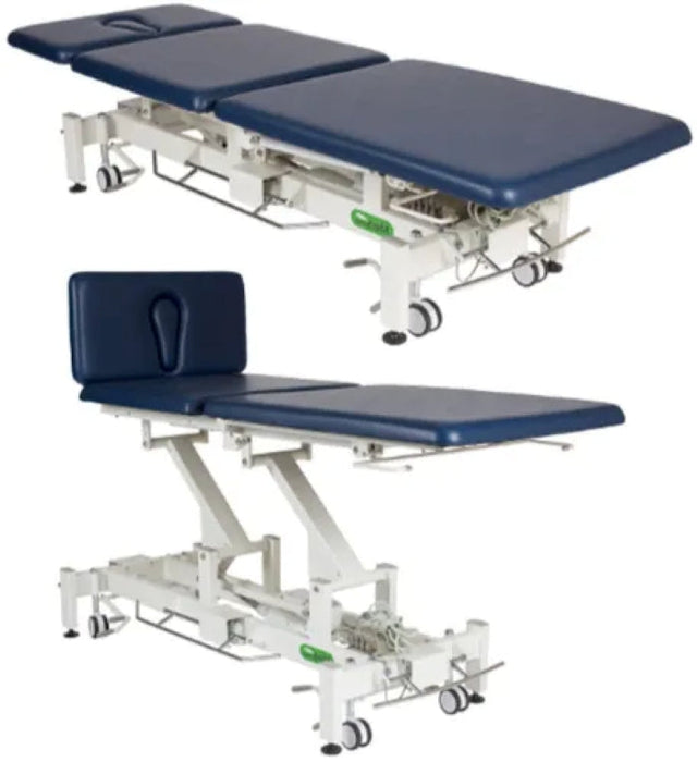 Power Hi-Lo Treatment Table w/ Adjustable Back / Headrest & Casters