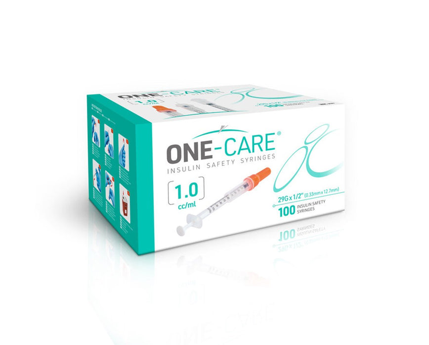 One-Care Insulin Safety Syringe (100/box)