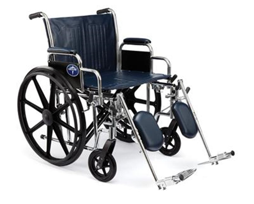 Excel Extra-Wide 24" Heavy Duty Wheelchair Detachable Elevating Legrest
