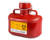 4.8 Qt. Biohazard Sharps Disposal Container w/ Tethered Locking Cap (12/Cs)