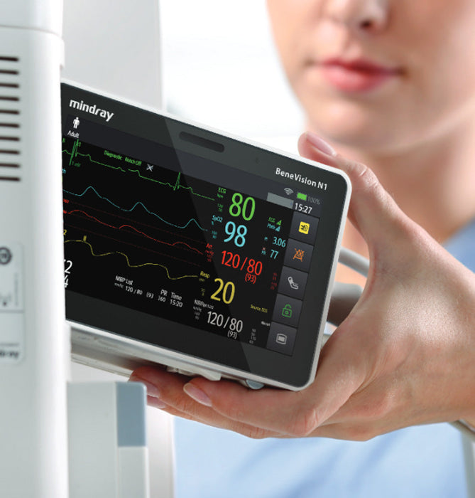 BeneVison N1 Vital Signs Patient Monitor w/ Masimo SpO2, IBP, Temp, Respiration & ECG