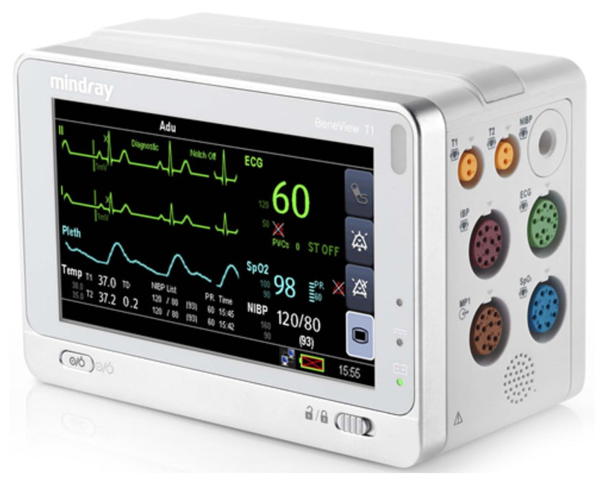 T1 Transport Patient Monitor / Module - Masimo SpO2 and 3/5-lead NIBP with Arrhythmia Analysis
