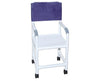 High Backed Shower Chair with Flatstock Seat