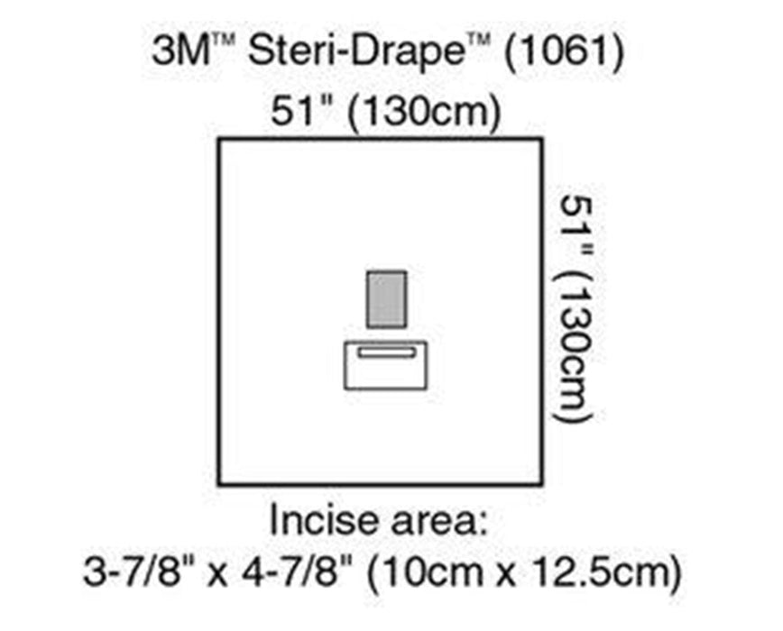 Medium Drape with Incise Film and Pouch - 10/Box