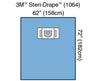Steri-Drape Ophthalmic Sheet with Aperture & 2 Pouches - 40/cs