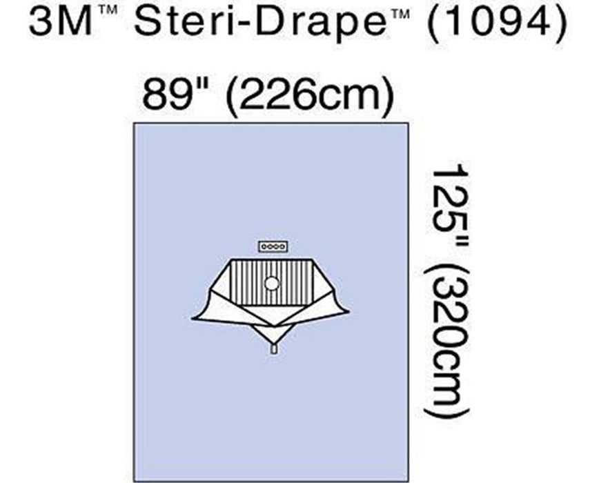 Steri-Drape Arthroscopy Drapes, Fluid Collection Pouch, 2 Exit Ports, Biocade Fabric - 20/Cs