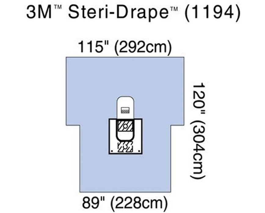 Steri-Drape Arthroscopy Drapes, Fluid Collection Pouch, 1 Exit Port, Biocade Fabric - 5/Cs