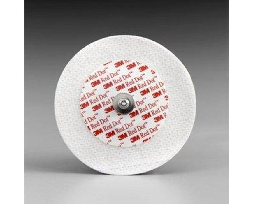 Red Dot Soft Cloth Monitoring Electrodes 1.25" dia. w/ Conductive Adhesive & Lift Tab, 600/Case