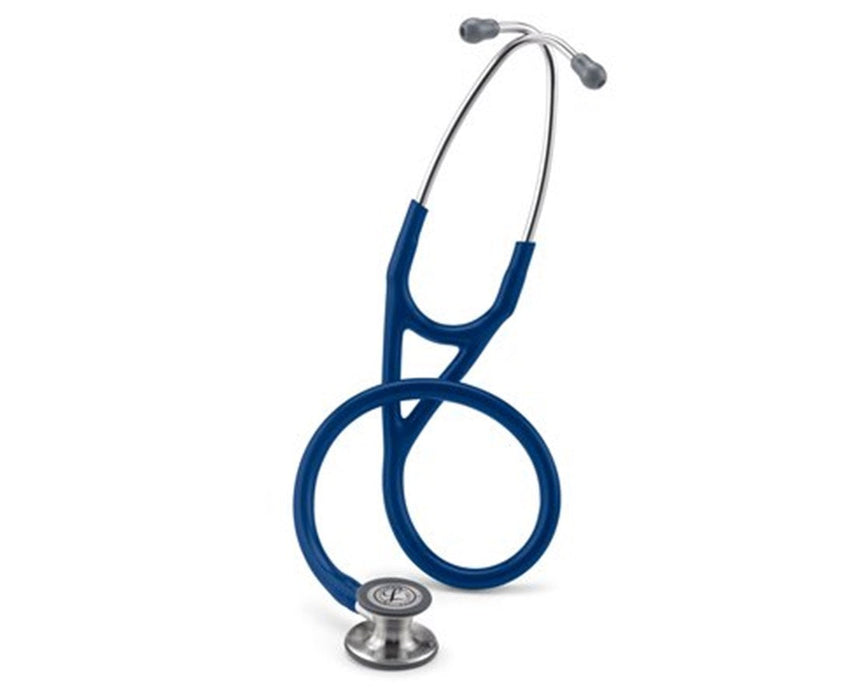 Cardiology IV Stethoscope - 27", Standard Finish, Navy Blue Tube