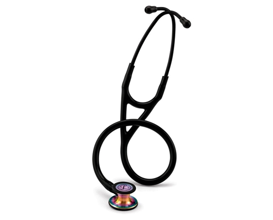 Cardiology IV Stethoscope - 27", Rainbow Finish, Black Tube