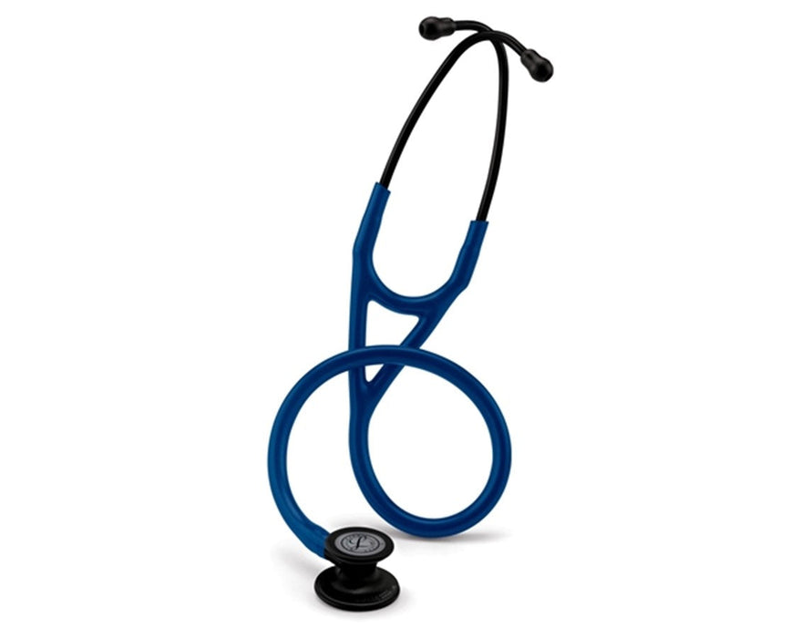 Cardiology IV Stethoscope - 27", Black Finish, Navy Blue Tube