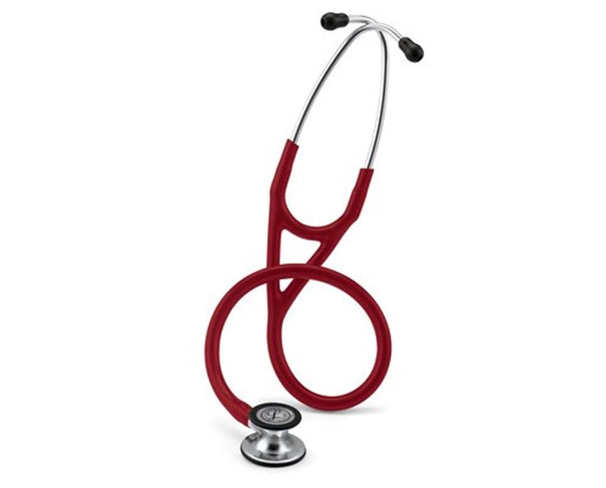 Cardiology IV Stethoscope - 27", Mirror Finish, Burgundy Tube