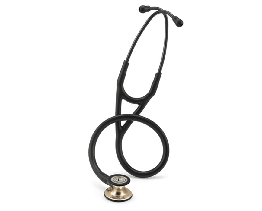 Cardiology IV Stethoscope - 27", Champagne Finish, Black Tube