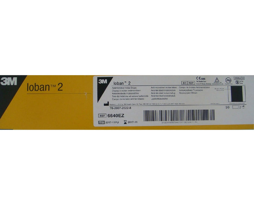 Ioban 2 Antimicrobial Incise Drape, Overall 23" x 23" - 40/Cs