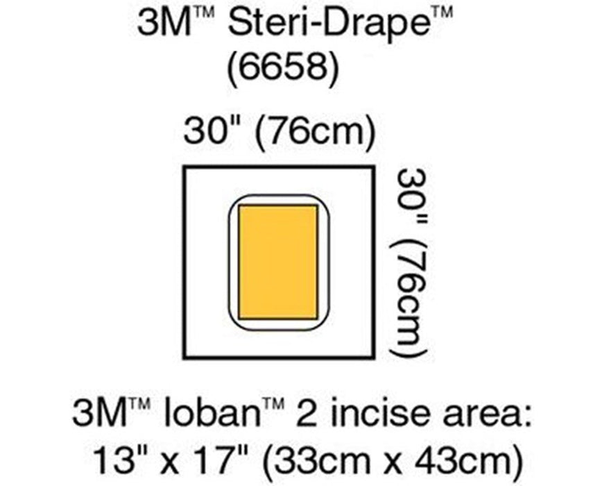 Steri-Drape Surgical Drape Pouch, 30" x 30" - 20/Cs