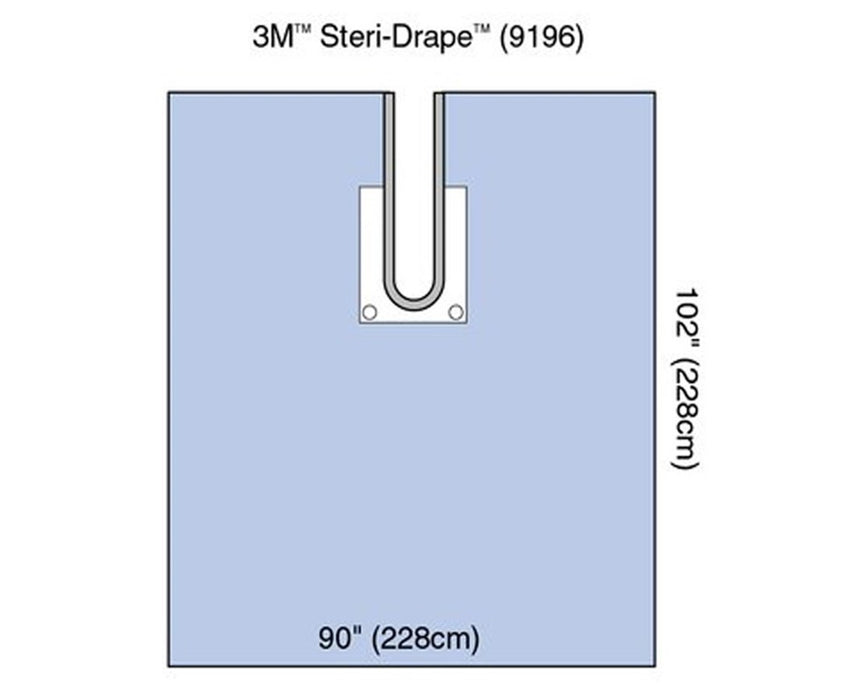 Steri-Drape Shoulder Split Sheet w/ Pouch - 20/Cs