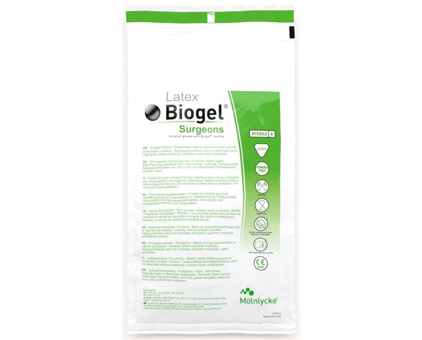 Biogel Surgeons Surgical Gloves - Size 8½ - 200/cs - Sterile
