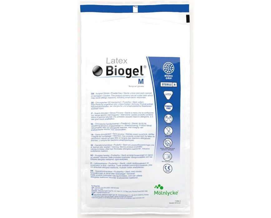 Biogel M Latex Surgical Gloves - Size 7½ - 50/bx - Sterile