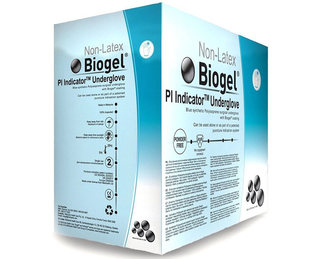 biogel diagnostic handschuhe Molnlycke Biogel PI Indicator Underglove Cyan