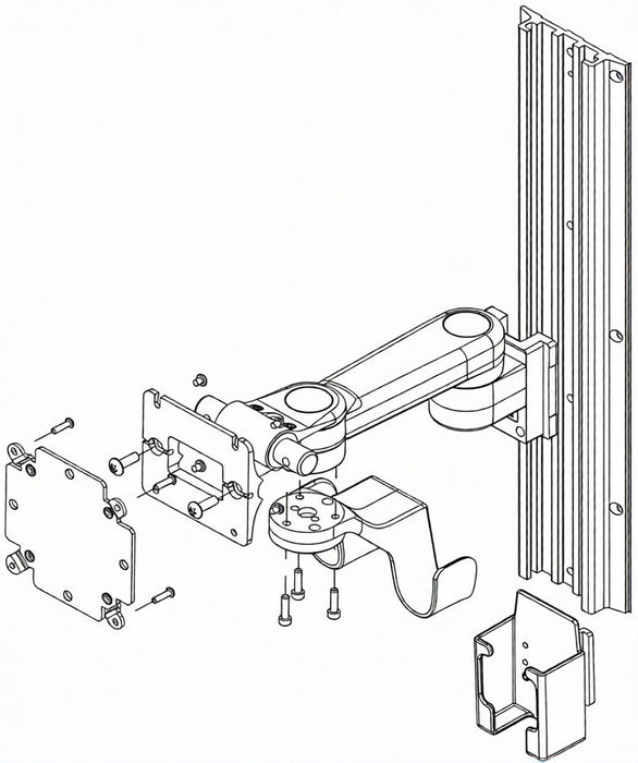 Wall Mount S12/S19 GCX Kit. Vital Signs Monitor Accessory