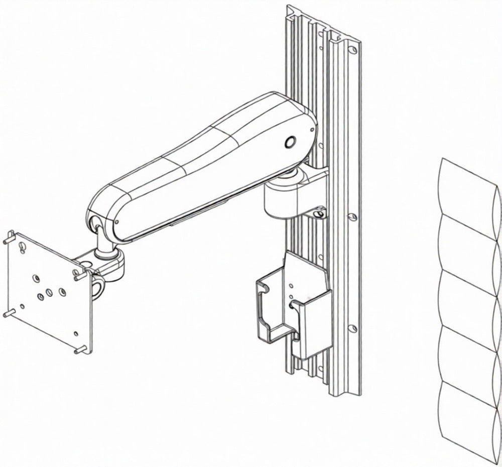 Mortara Wall Mount Articulating Arm S12/S19 GCX Kit. Save at ...
