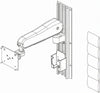 Wall Mount Articulating Arm S12/S19 GCX Kit. Vital Signs Monitor Accessory