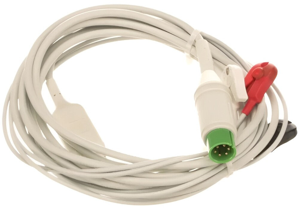 ECG Cable 3-Wire Cable. Vital Signs Monitor Accessory