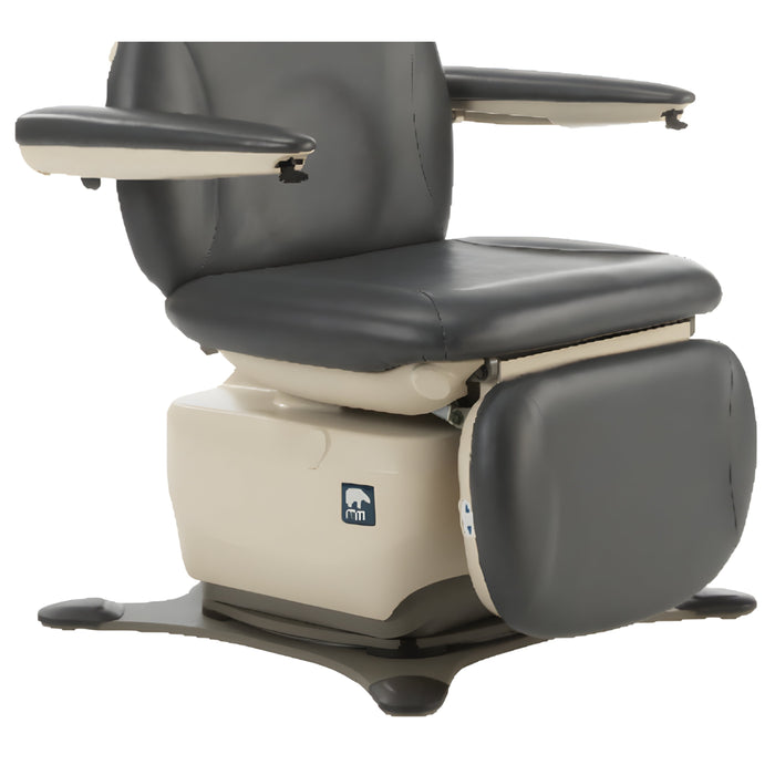 Bariatric Power Hi-Lo Procedure Chair w/ 4-Section Top [Adjustable Back, Headrest & Drop Section]. Mobile Base Rear Steer (830)
